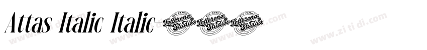 Attas Italic Italic字体转换